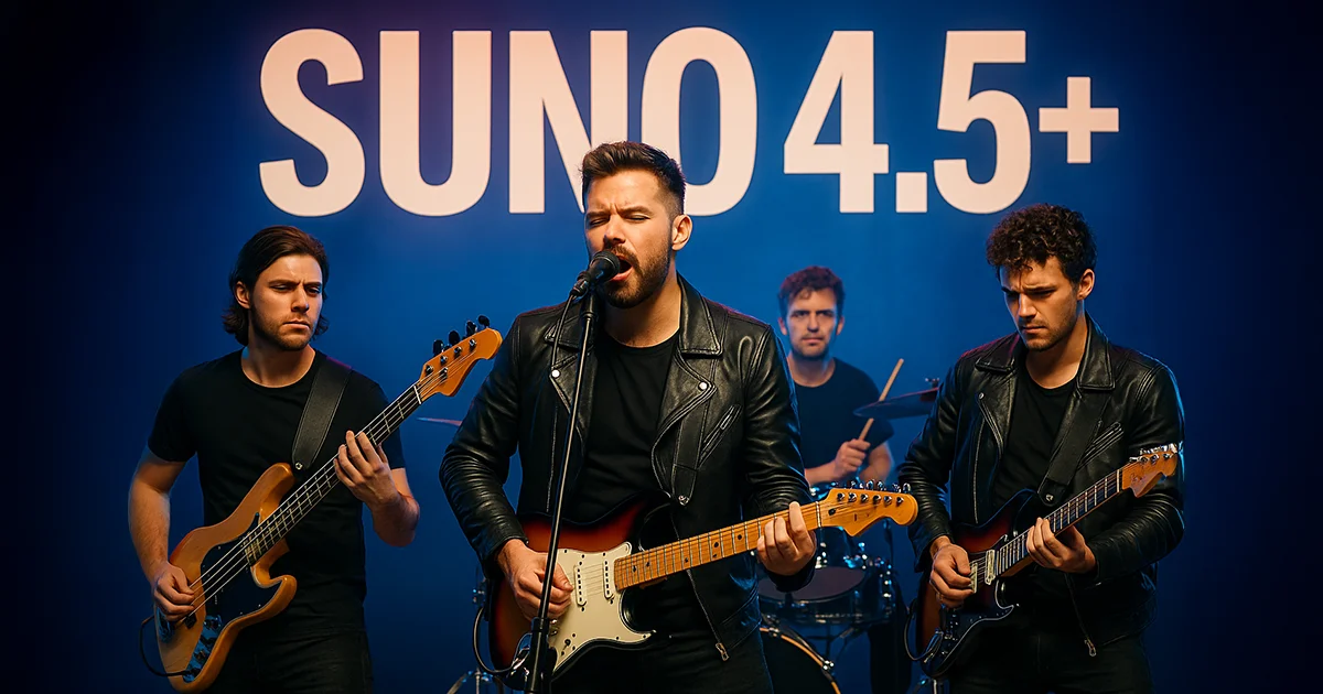 Eine Band spielt Musik